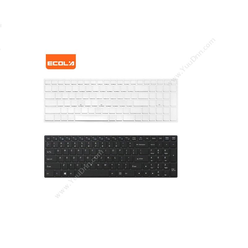 宜客莱 YikelaiEZ003键盘膜保护膜 神州战神Z6 Z7M 机械师游戏本T58（黑）平板电脑配件