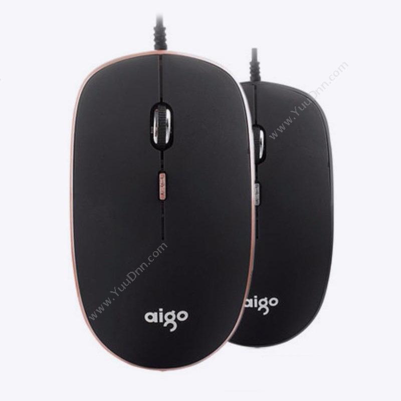 爱国者 Aigoq23 有线静音无声游戏鼠标 （黑）键盘鼠标