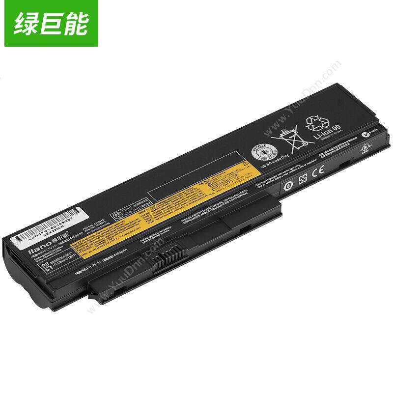 绿巨能 LLANOX220 联想笔记本电池 6芯5200mah（黑）笔记本电池