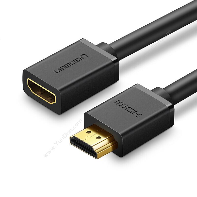 绿联 Ugreen10141 HDMI延长线 2.0公对母 1米 （黑）视频线