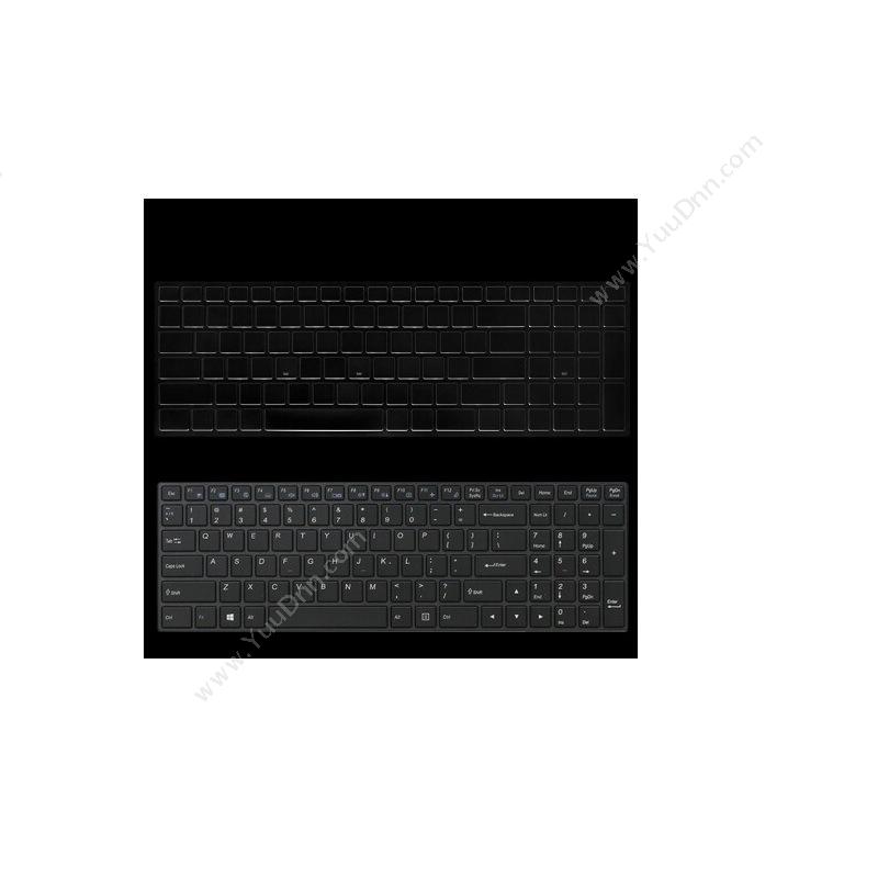 宜客莱 Yikelai EZ003键盘膜保护膜 神州战神Z6 Z7M 机械师游戏本T58（黑） 平板电脑配件