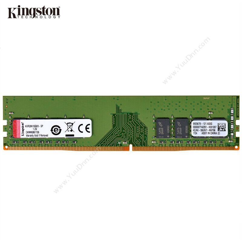 金士顿 KingstonKVR26N19S8 8GB   DDR4 2666内存