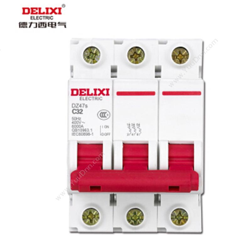 德力西 Delixi DZ47S-3PC32A 漏电保护开关 32A 插座