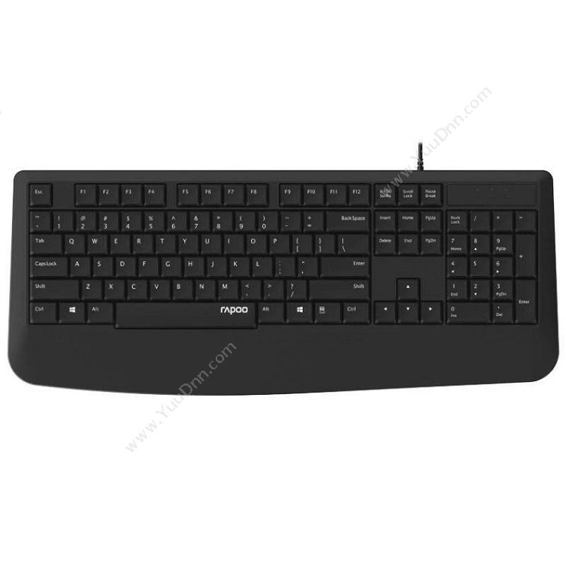 雷柏 Rapoo NK1900 USB 有线 键盘 （黑） 有线键盘