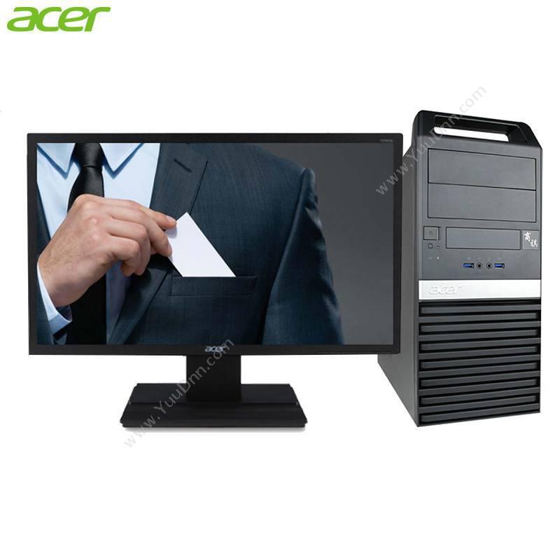 宏碁 Acer 商祺N4670 台式机 I5-8400/4G/1TB+128 SSD/无光驱/21.5（黑） 台式电脑套机