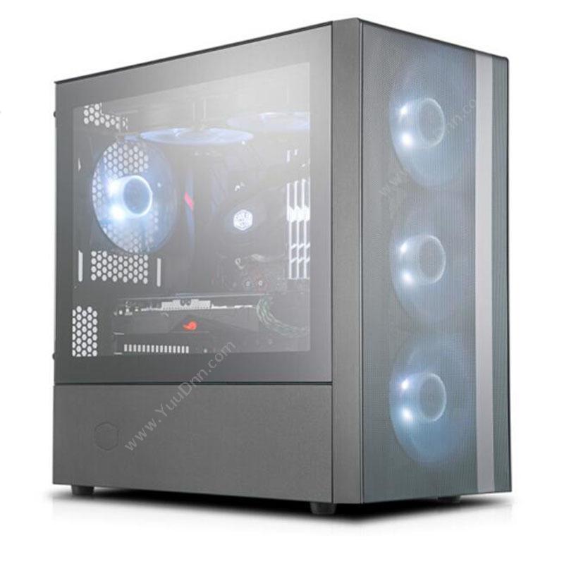 酷冷至尊 CoolermasterMasterBox NR400 M-ATX 电脑机箱（M-ATX主板/冲孔网前面板/散热强劲/钢玻侧板）装机配件