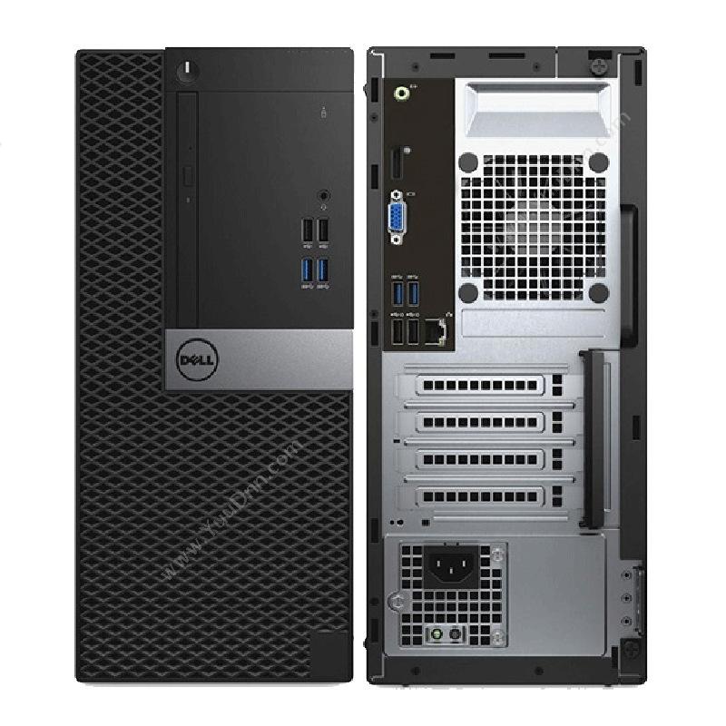 戴尔 Dell OptiPlex3050 Tower I5-7500/内存：4G/硬盘    ：1TB/DVD刻录/集成显卡/23.8寸LED/DOS/3年保修（支持Win7）台式机20190919-21 台式电脑套机