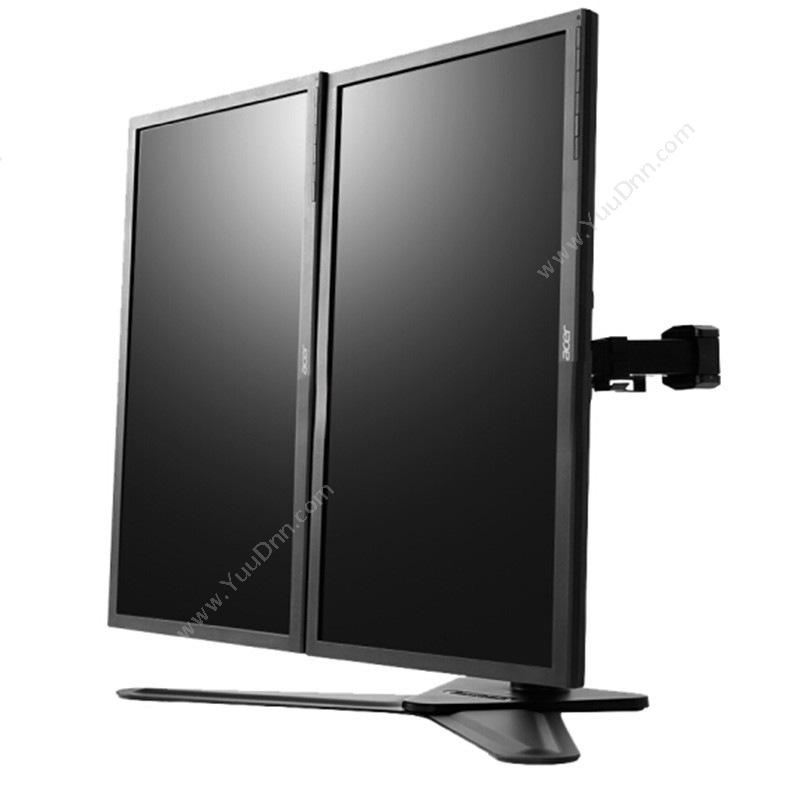 乐歌 Loctek D2D 双屏显示器支架 10-30英寸（黑）  旋转.升降 笔记本支架