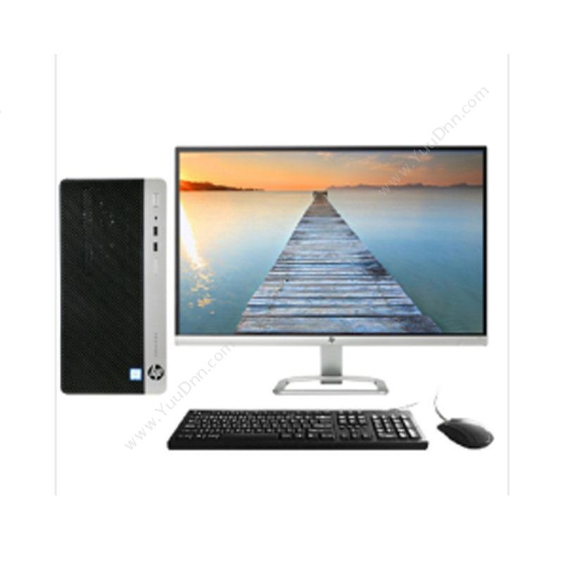 惠普 HP ProDesk 400 G5 MT 商用台式机 （黑）  酷睿八代i3-8100主机（4G+1TB+DVDRW+WIN10+21.5英寸显示器 台式电脑套机