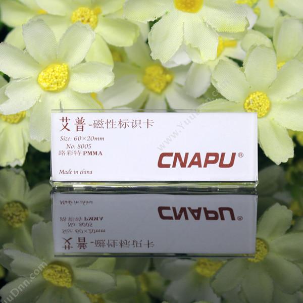 艾普 Cnapu 8005C 磁性标示牌/姓名牌  60mm*20mm  （透明色） 桌面展示牌