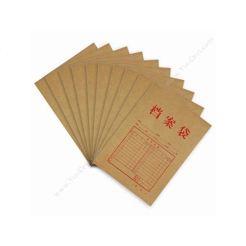 齐心 ComixAP-117 纯木浆牛皮纸 竖式 A4(10个/套) 牛皮纸色档案袋