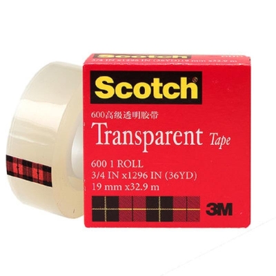 思高 Scotch 600  19mm*32.9m 透明胶带