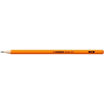 思笔乐 Stabilo 317/2B-54 炫彩乐木制 荧光橙笔杆 铅笔