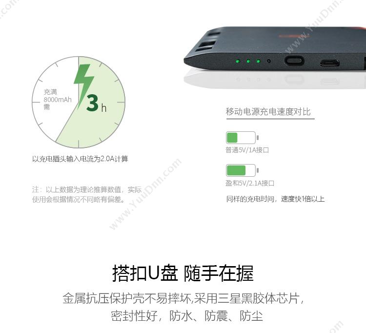 索创 Quest&Creat DS04-H722-R 7寸十字纹U盘分离式电源商务礼品创意笔记本  中国（红） 活页