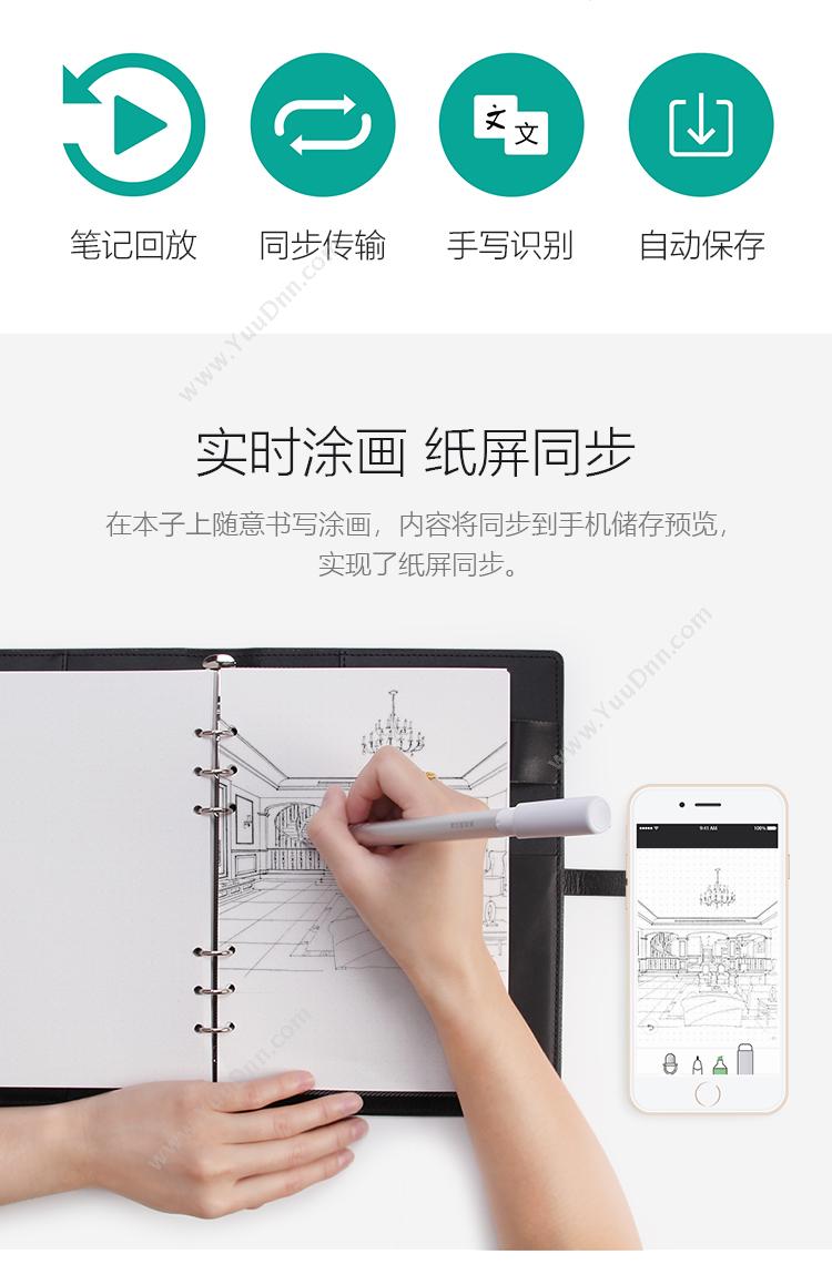 索创 Quest&Creat G4-R AIWrite多功能智能书写套装  中国（红） 活页