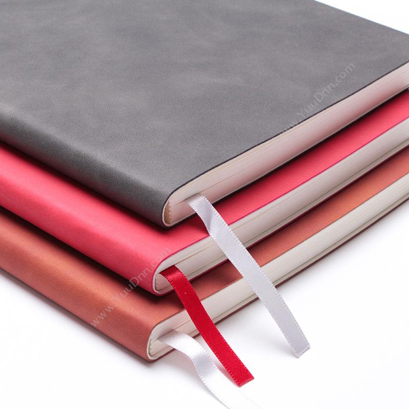 索创 Quest&Creat YH-J1645-R 双色马卡龙肤感创意精装笔记本  中国（红） 平装