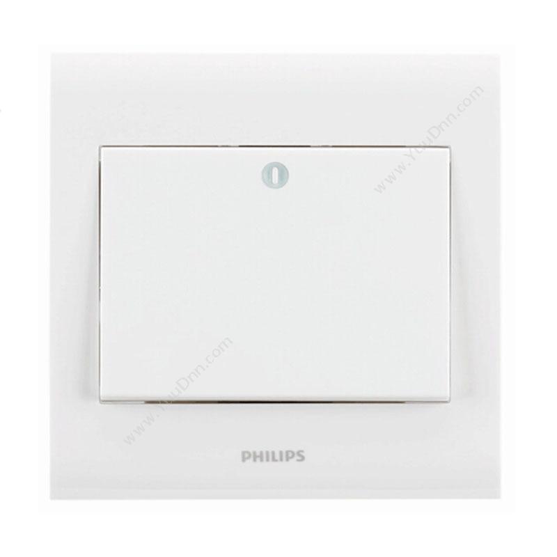 飞利浦 Philips P5 一位双控面板 12只/盒 （白） 面板开关