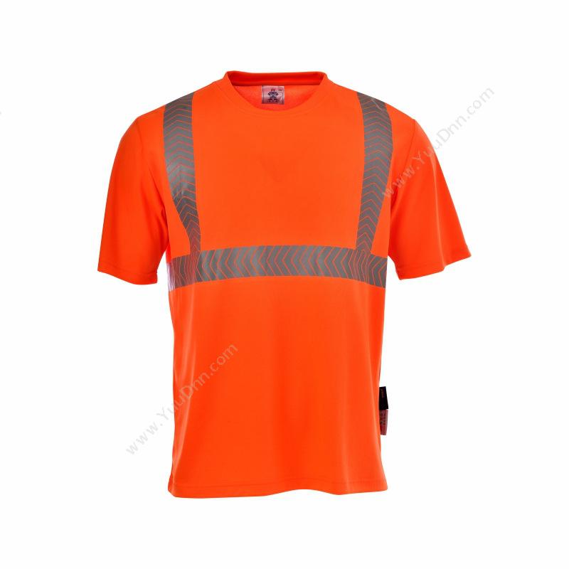 安大叔80204 圆领衫 4XL （荧光橙色）圆领衫