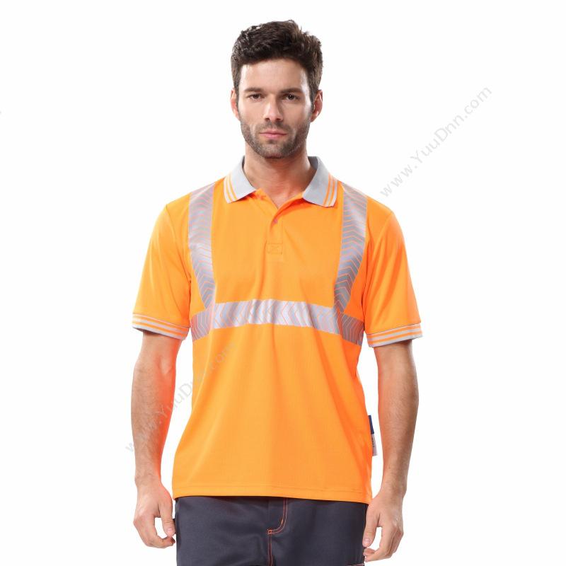 安大叔80202 POLO 衫 3XL （荧光橙色）POLO衫