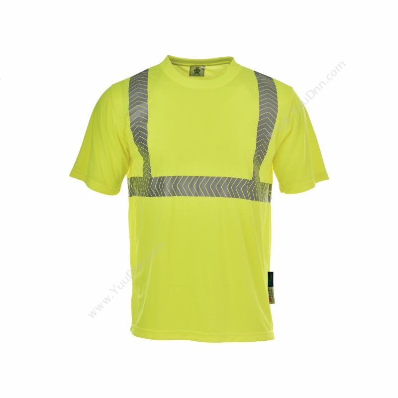 安大叔80203 圆领衫 XL（荧光黄色）圆领衫