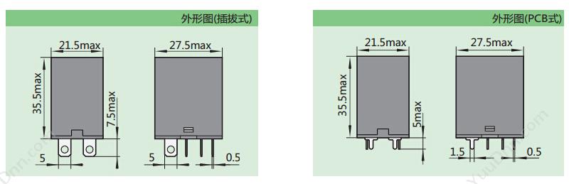 正泰 CHINT JQX-13F(D)/2Z 插 AC110V 功率继电器