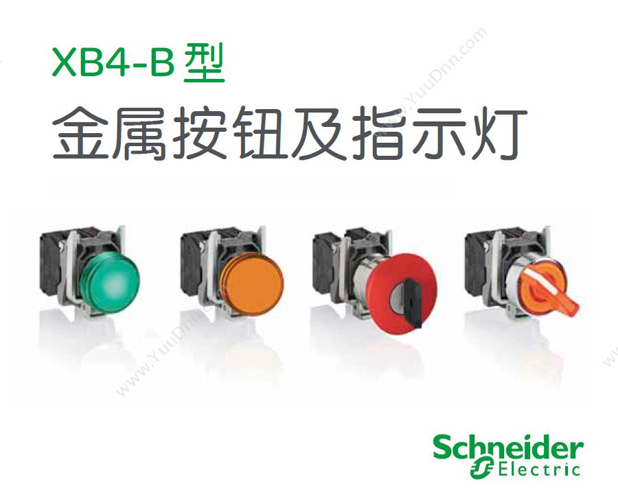 施耐德 Schneider XB4BVM3 金属指示灯 LED灯 绿色 230-240VAC（ZB4BVM3+ZB4BV033） LED金属灯