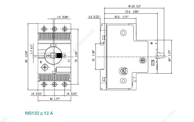 ABB MS116-0.4 电机保护断路器
