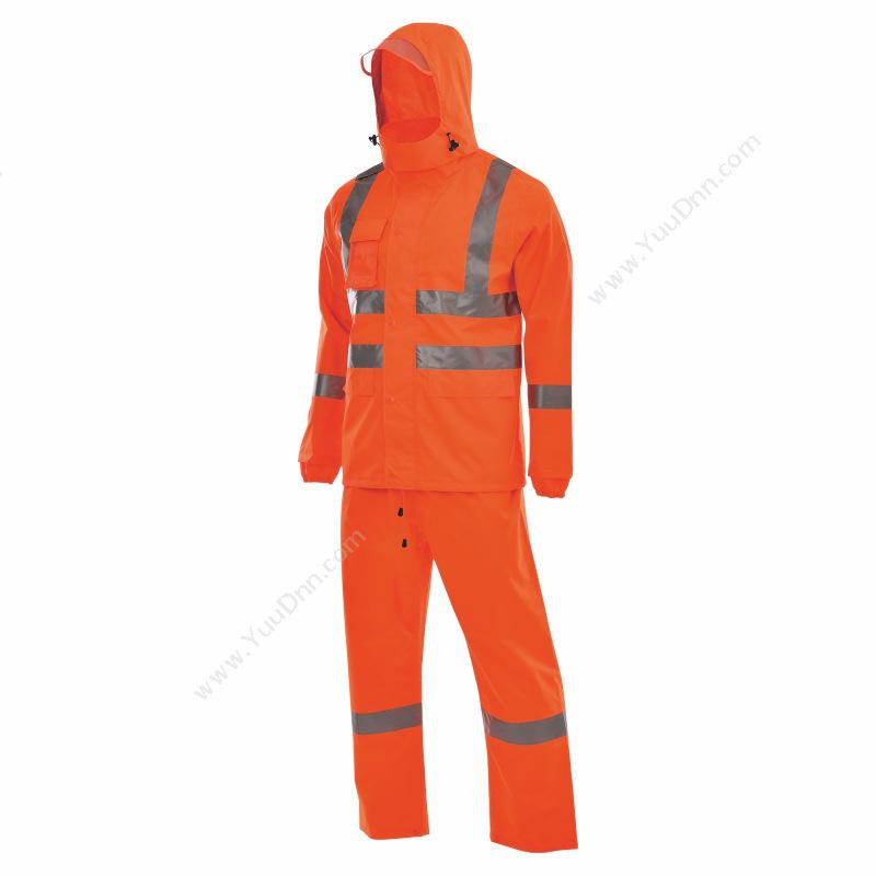 安大叔D763/C890 高警示 S （荧光橙色） 简易包装雨衣
