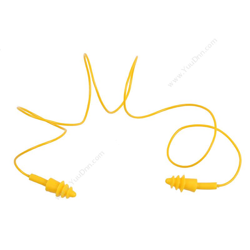 代尔塔 Delta103119 TPR带线 CONICFIR050（黄） 50副/包 耳部防护耳塞