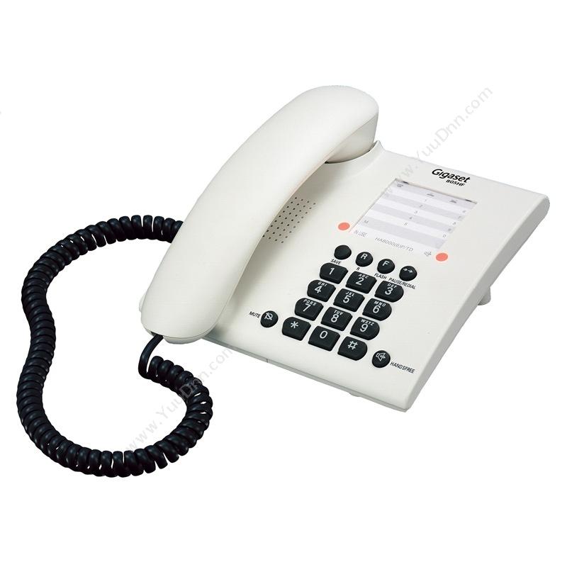 集怡嘉 Gigaset 805HF 有绳电话机办公电话电话座机 白色 有绳电话