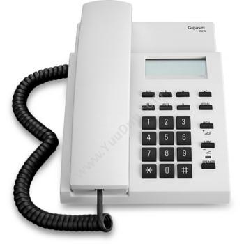 集怡嘉 Gigaset825 电话机座机一键拨号免提通话 白色有绳电话