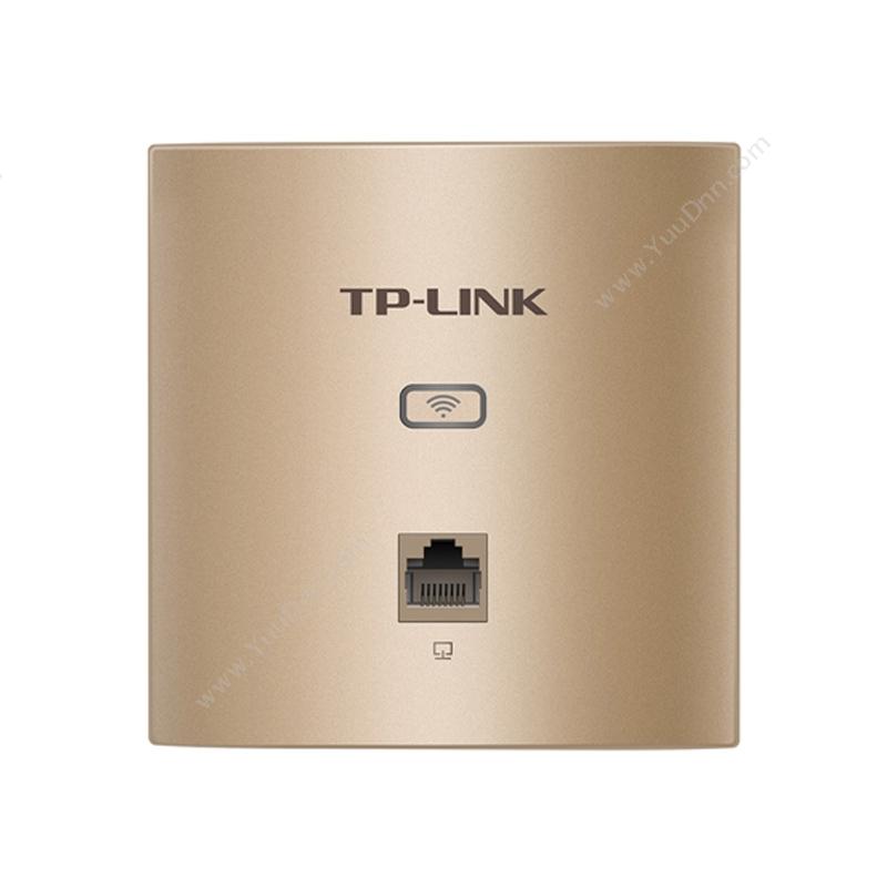 普联 TP-Link TL-AP1202GI-PoE 薄款香槟金（方）AC1200双频千兆面板式AP 室内AP