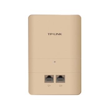 普联 TP-Link TL-AP1200GI-POE 香槟金 AC1200双频千兆无线面板式AP 室内AP