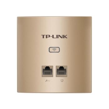普联 TP-Link TL-AP300I-PoE 300M 无线面板式AP薄款香槟金（方） 室内AP
