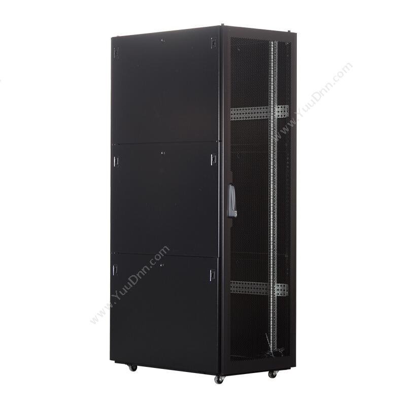 纵横机柜 ZHJT 42U机柜 1000深 服务器机柜SL.C61042K（黑）色网孔门 九折型材 网络机柜