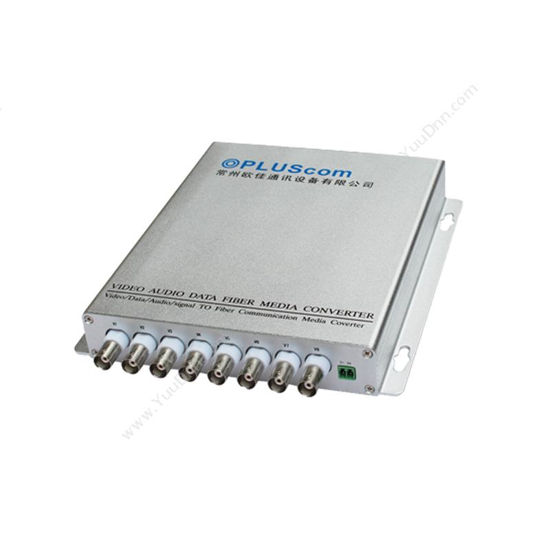 欧佳 OplusCom ON82V08T/R 8路视频+数据+音频光端机系列 三合一光端机