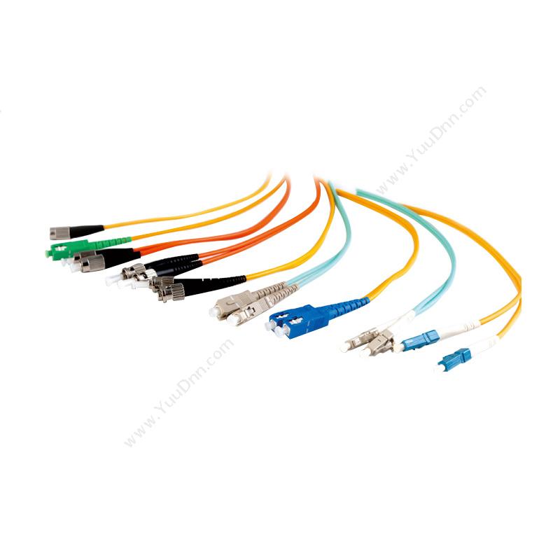 一路通 ELT-DFSM-SC-LC-3M SC-LC单模双芯电信级光纤跳线 φ2.0,3米,（黄） 单模光纤跳线