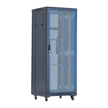 安挚 AbleCan AGD系列前钢化玻璃门后网孔门网络机柜 AGD6832 网络机柜