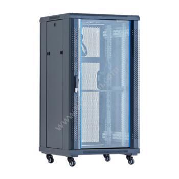 安挚 AbleCanAGD系列前钢化玻璃门后网孔门网络机柜 AGD8022网络机柜