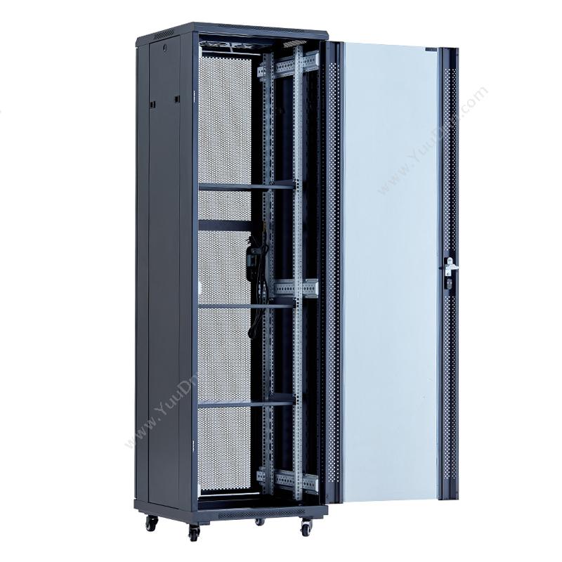 安挚 AbleCan AGD系列前钢化玻璃门后网孔门网络机柜 AGD6947 网络机柜