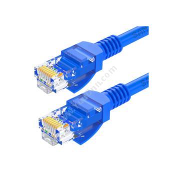 山泽 SamZheBLU-6300 六类非屏蔽网络跳线CAT6网线（蓝） 30米六类网络跳线