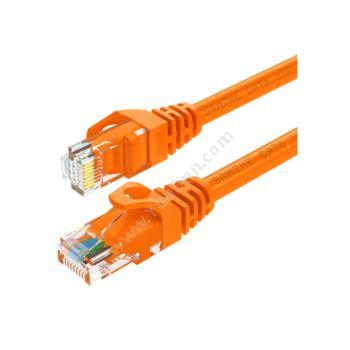 山泽 SamZheORA-6015 六类非屏蔽网络跳线CAT6网线 橙色 1.5米六类网络跳线
