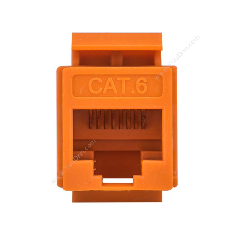 众程 ZC RJ45模块 ZC CAT6六类90度非屏蔽 橙色 六类网线