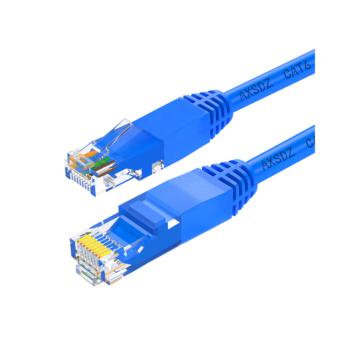 安讯仕 AXS 六类非屏蔽UTP网络跳线圆线 15米（蓝） 六类网络跳线