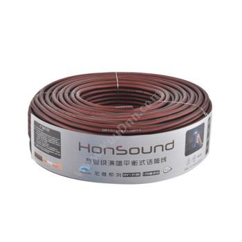 宏尚德 HonSound专业麦克风线话筒线音频线平衡信号线 酒（红） 128编 100米/卷麦克风电缆