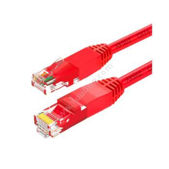 安讯仕 AXS六类非屏蔽UTP网络跳线圆线 3米（红）六类网络跳线