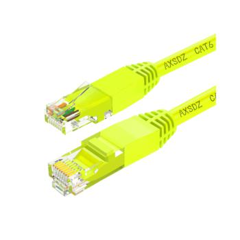 安讯仕 AXS 六类非屏蔽UTP网络跳线圆线 15米（黄） 六类网络跳线