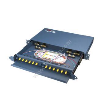汤湖TH-12ST1+ 电信级 12口ST加厚抽拉式光纤终端盒 单模配满（蓝）光纤终端盒