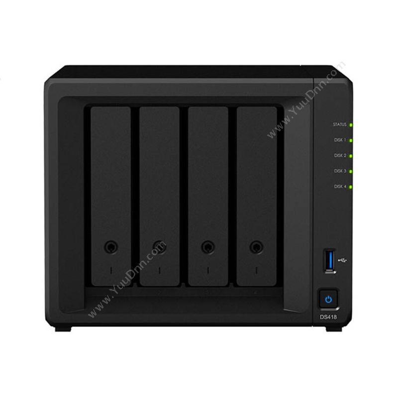 群晖 Synology DS418 4盘位 NAS 网络存储服务器(无内置硬盘) NAS服务器