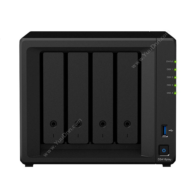 群晖 Synology DS418play 4盘位 NAS 网络存储服务器(无内置硬盘) NAS服务器